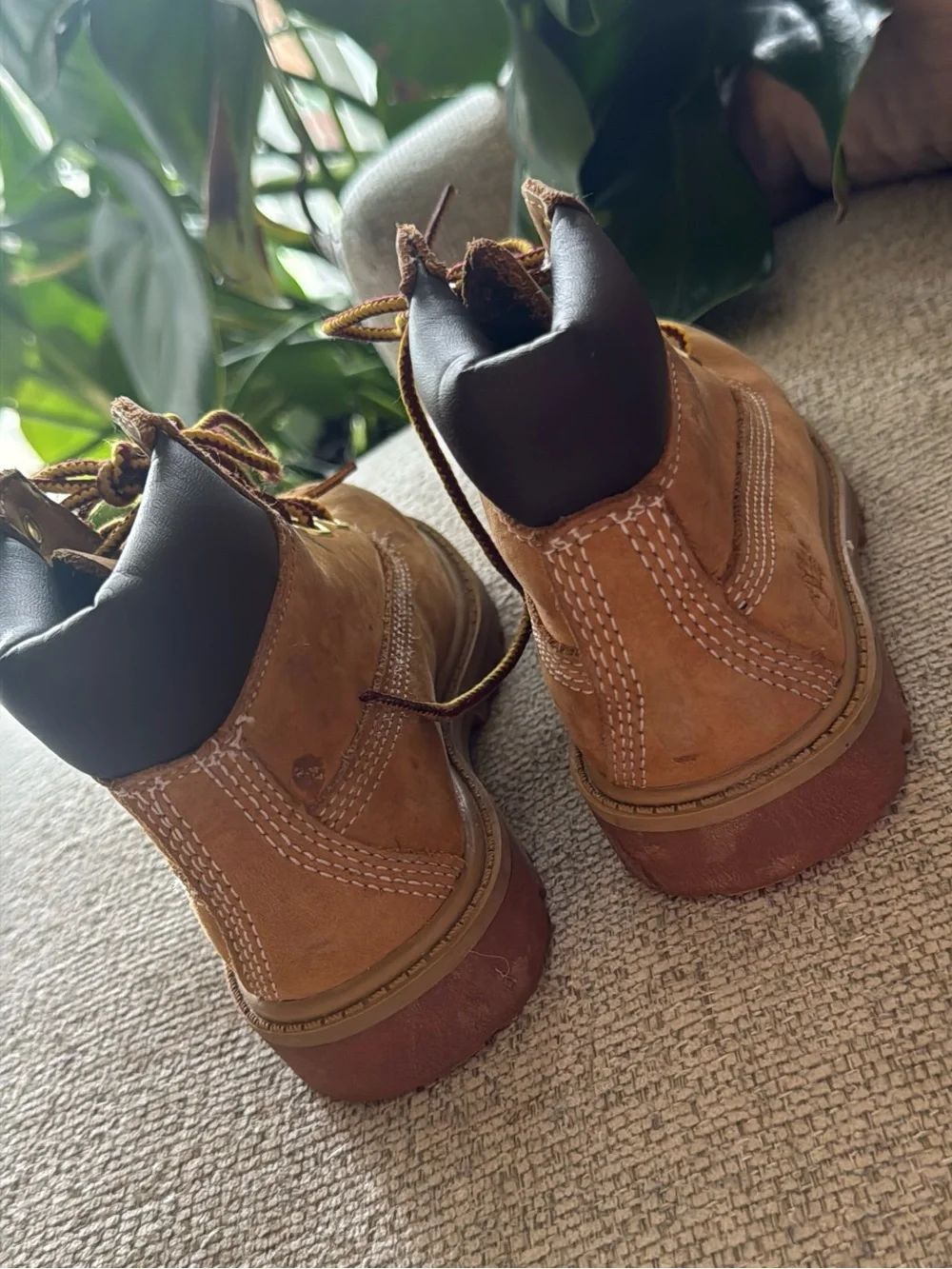Timberland Kids Brown Leather Lace-Up Boots